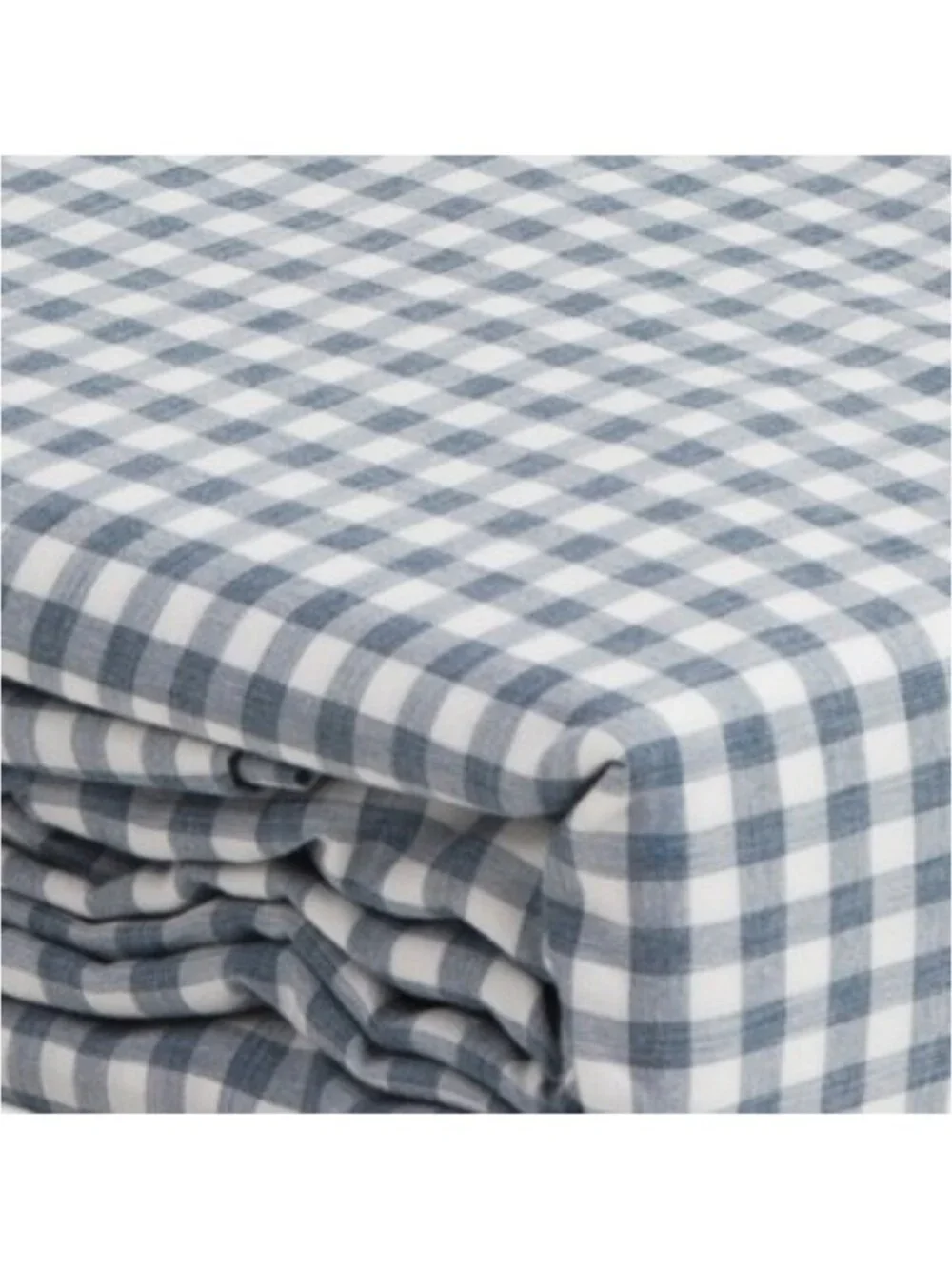 LAUNDRY Blue Gingham Sheet Set